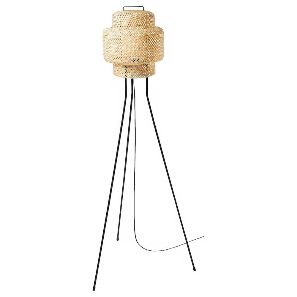 IKEA SINNERLIG Floor Lamp, Bamboo/Handmade, 50" (805.012.20) NEW
